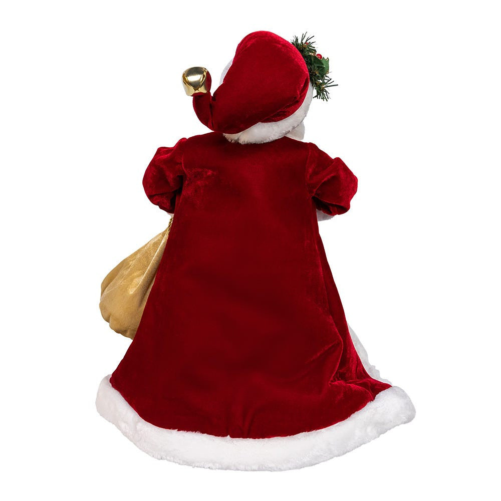Jacqueline Kent Traditional Red Santa With Bag - 17 Inch