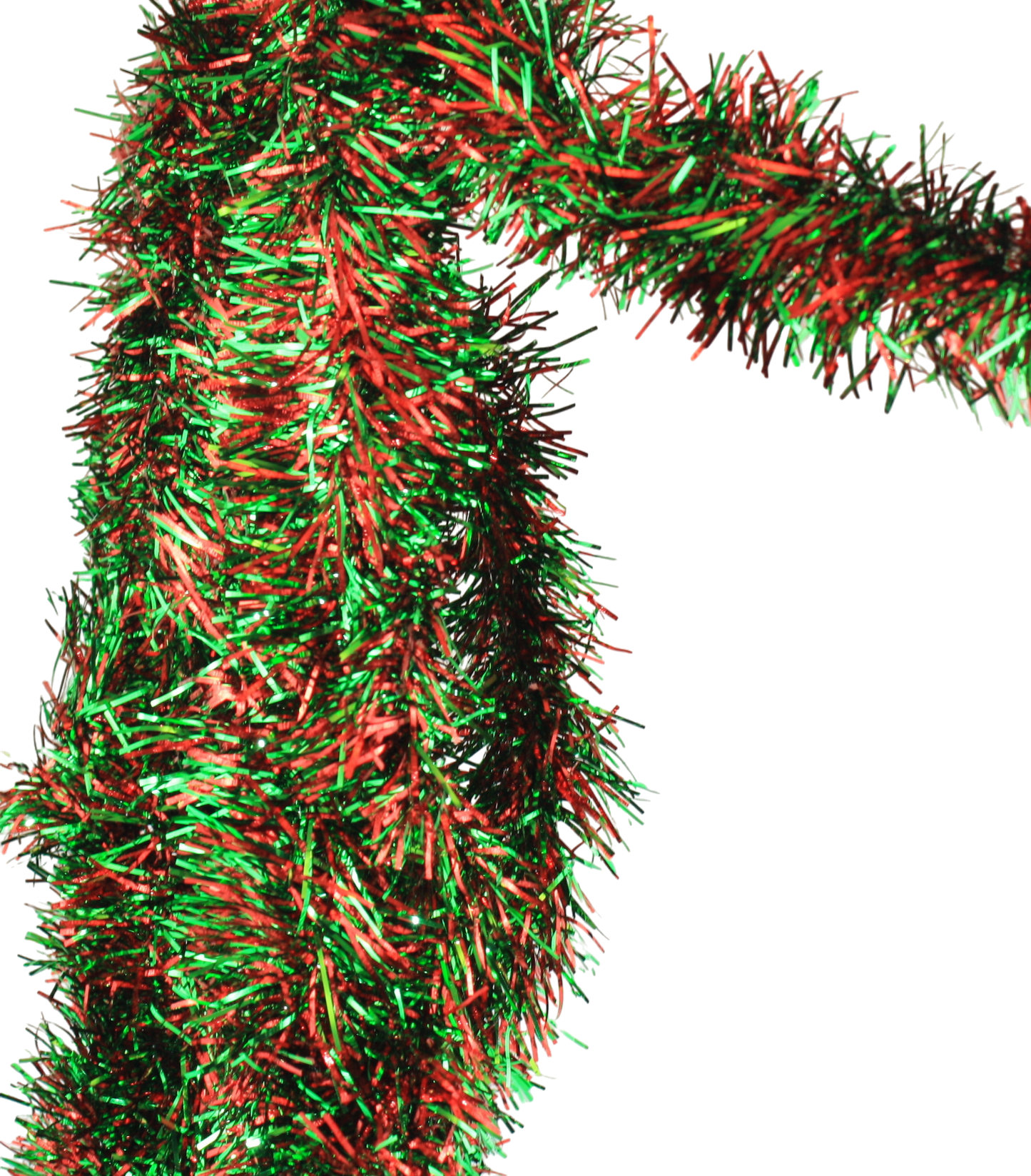 12 foot 5 Ply Deluxe Tinsel Garland - Red/Green