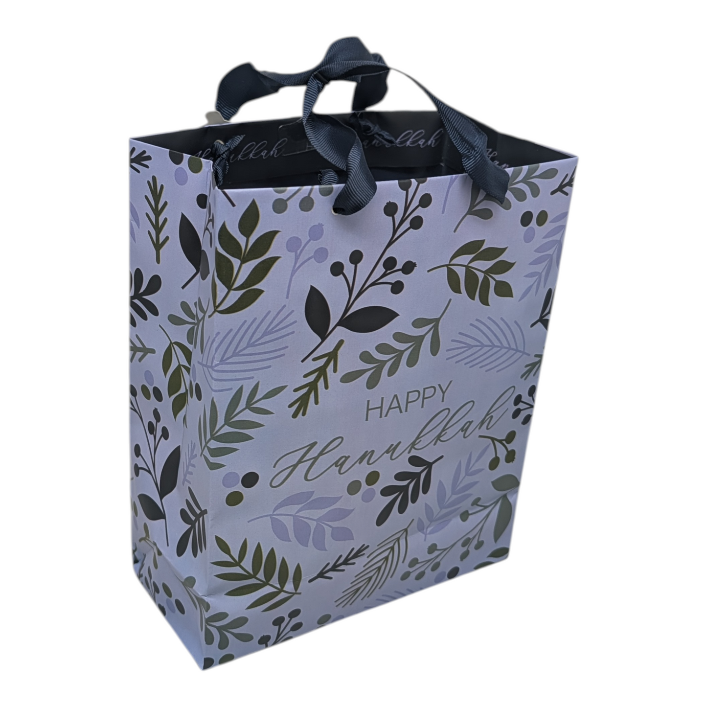 Hanukkah Medium Gift Bags - Ivy Blue