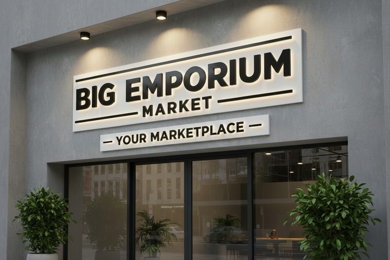 Big Emporium Market - Perfectly Matched Signs