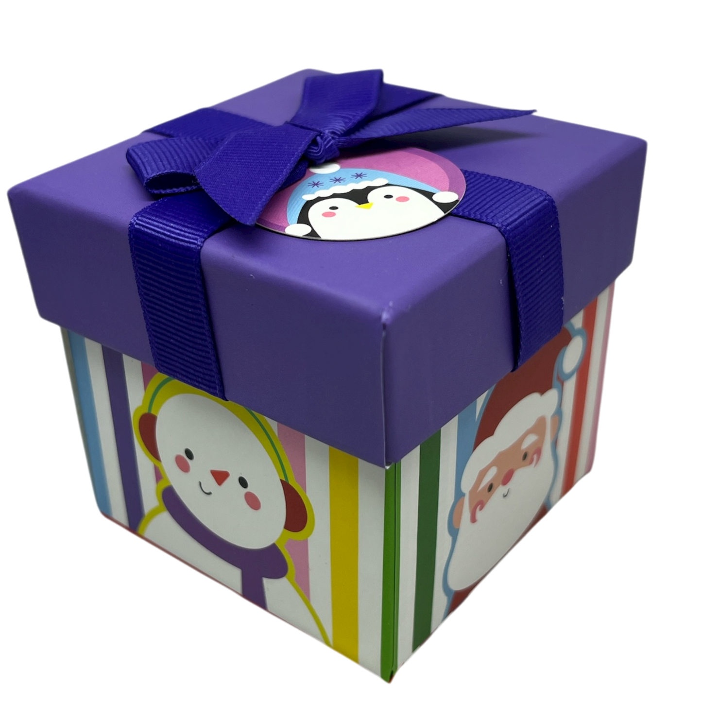 Gift Box Cube for Gift Cards - 3" x 3" - Rainbow Icons