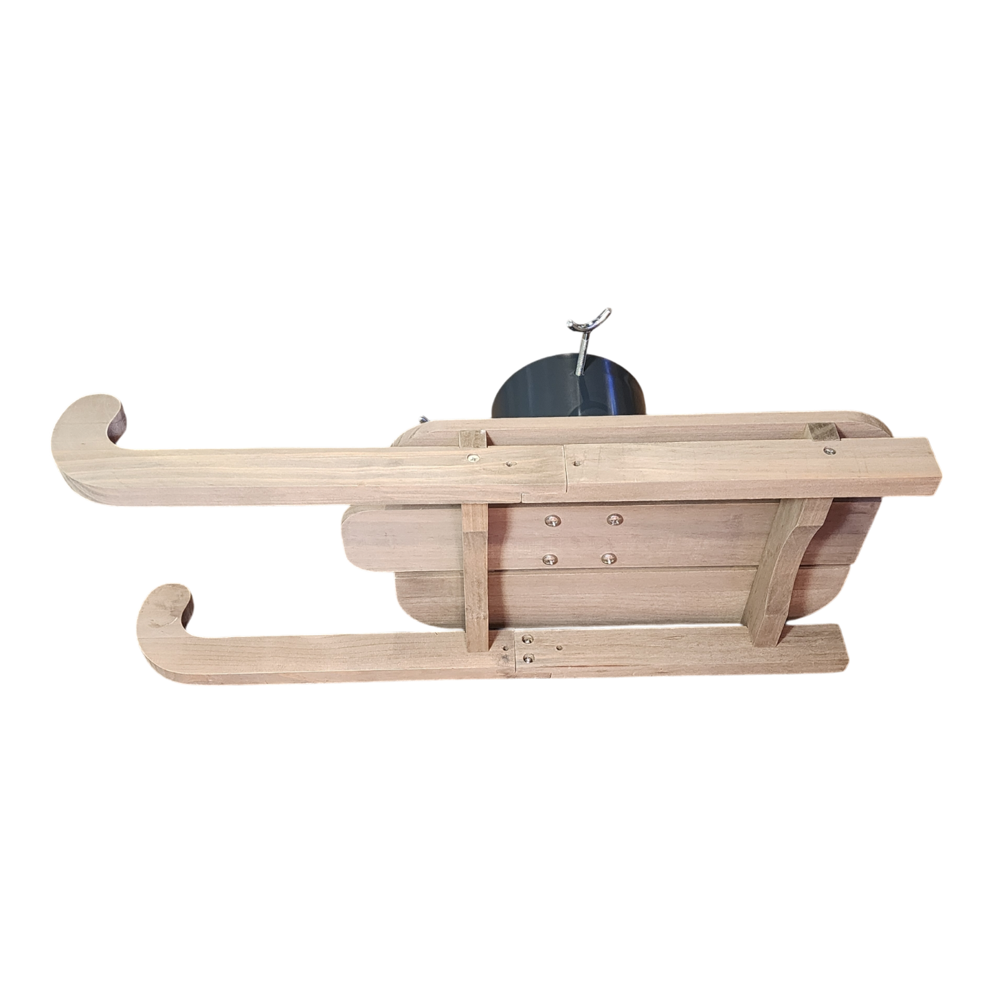 Wooden Runner Sled Tree Stand - Natural