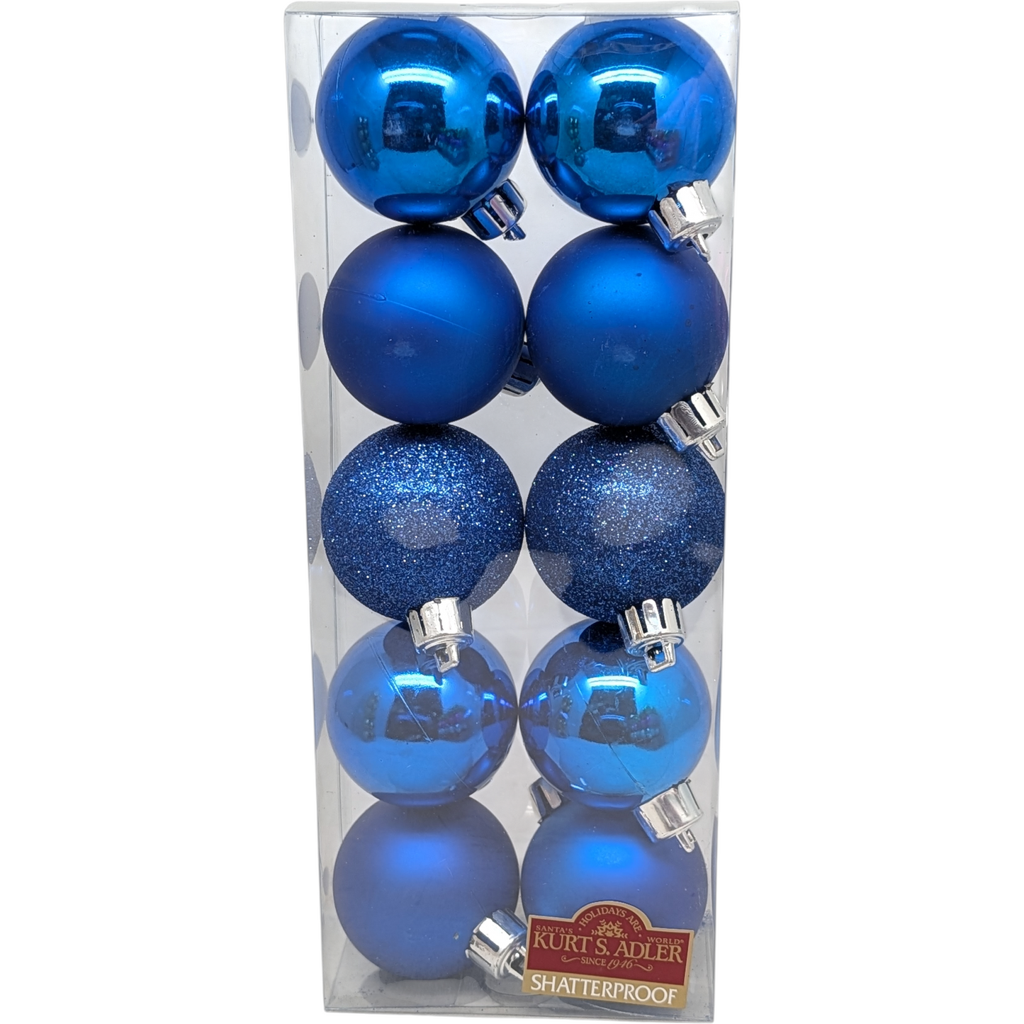 Shatterproof 10 pack Ornaments – 50mm -