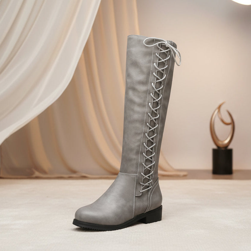 Women's Mid-Heel Plush-Lined High Boots