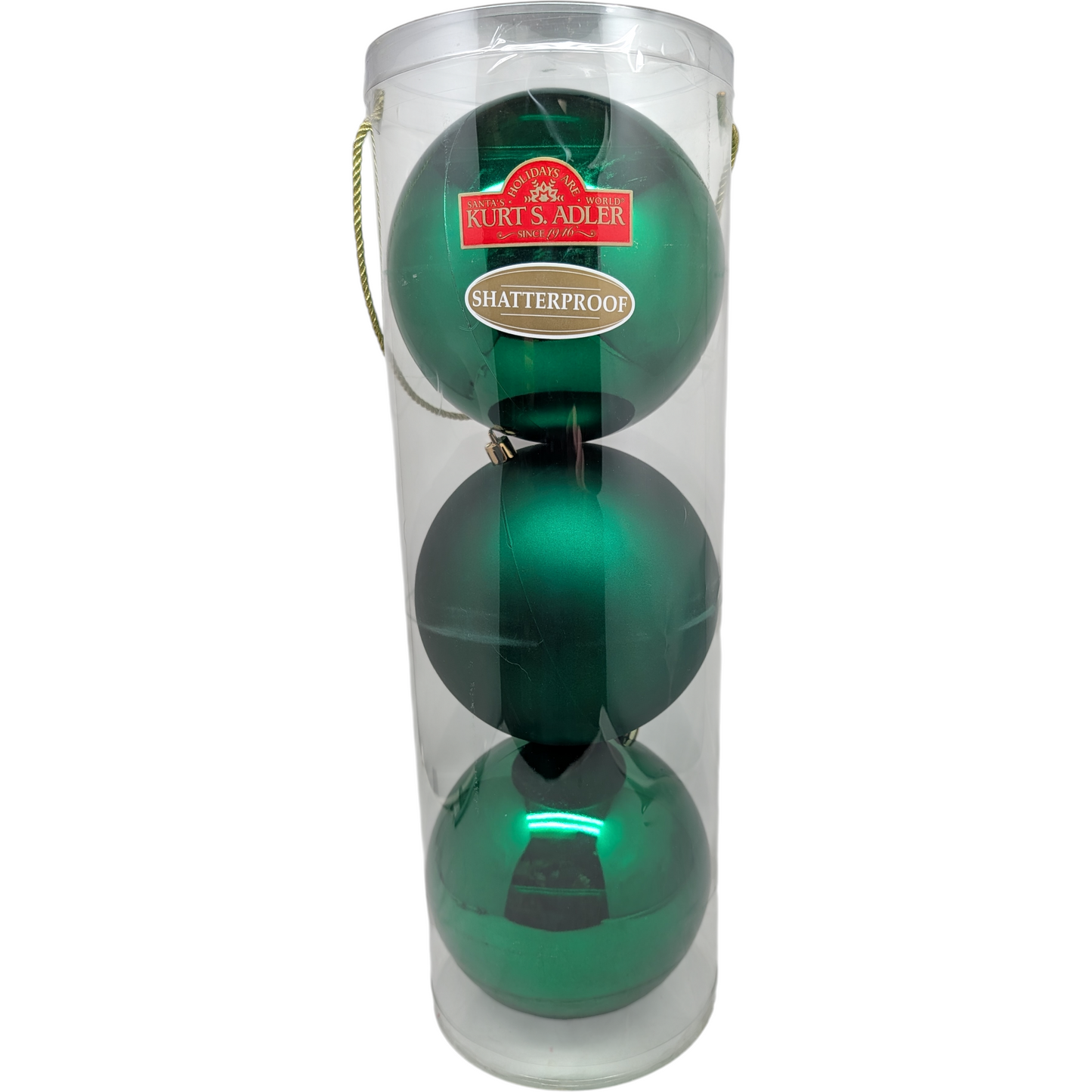 Two-Tone Shatterproof 3 pack Ornaments – 140mm -