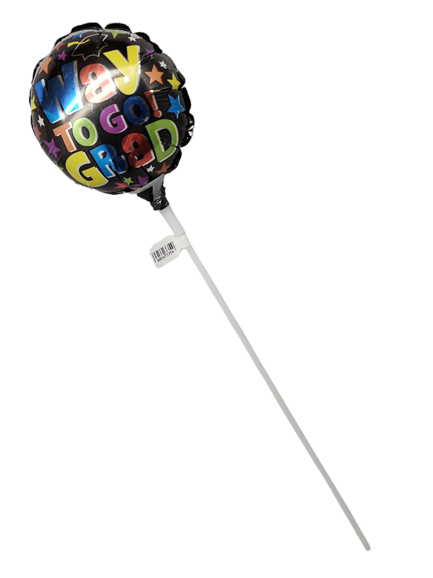 Way To Go Black Stick Balloon