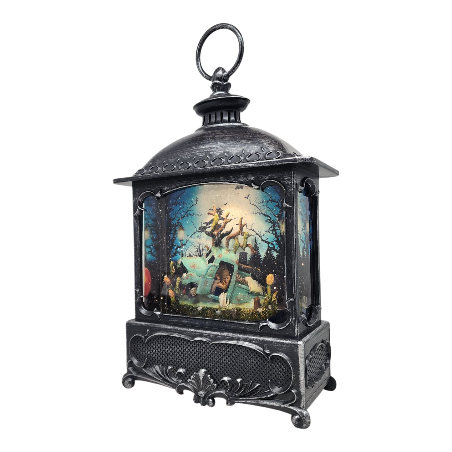 Swamp Truck Lighted Waterglobe Lantern