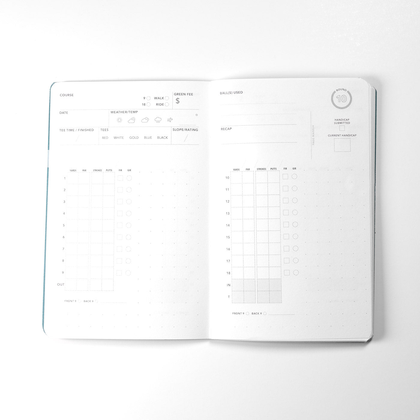 Pocket Golf Log Book | Track Scores & Stats
