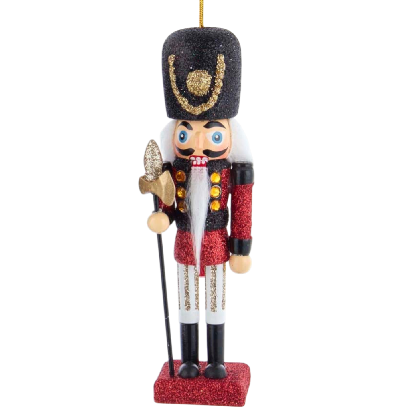 The Royal Drummer with Busby Hat Nutcracker Ornament