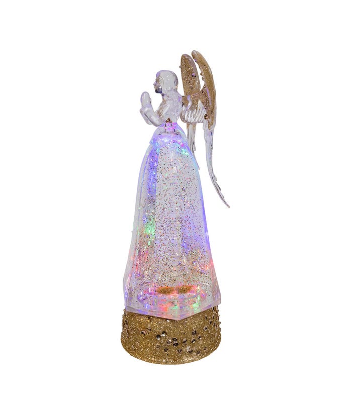 LED Swirl Glitter Angel