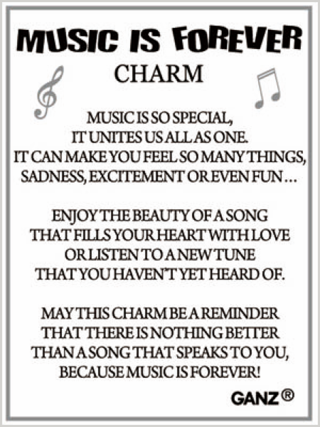 Music is Forever Charm