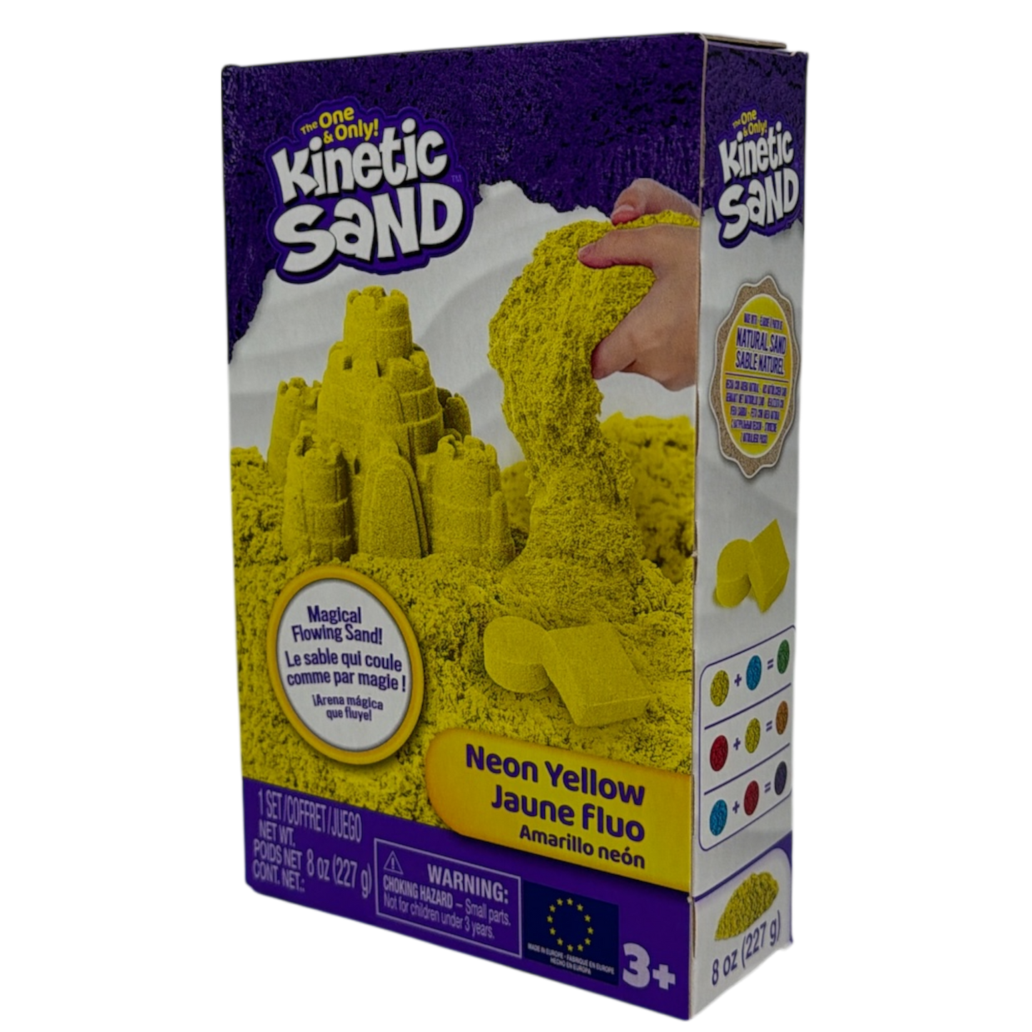 Kinetic Sand - 8 oz Neon Sand Box - Yellow