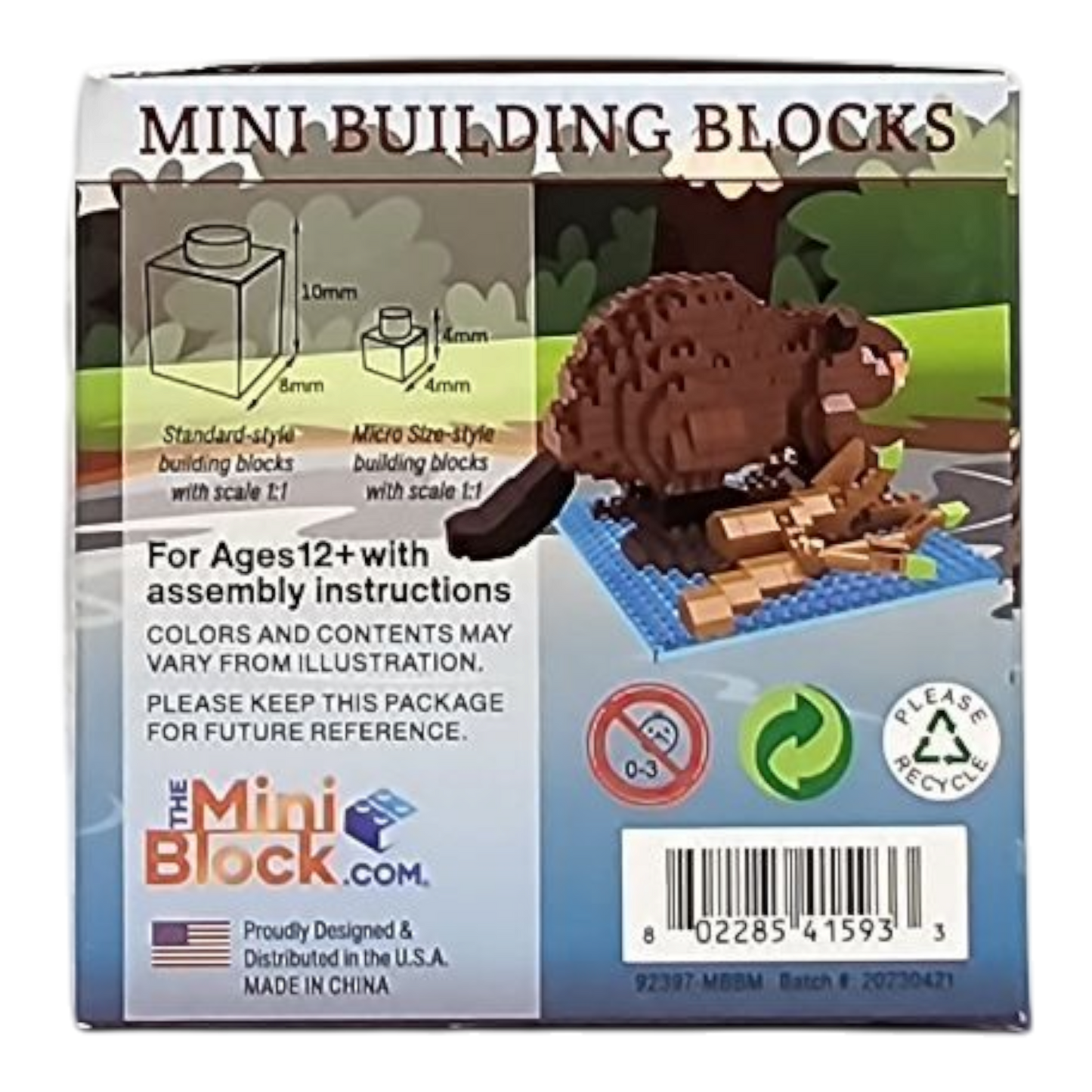 Mini Building Blocks - Beaver