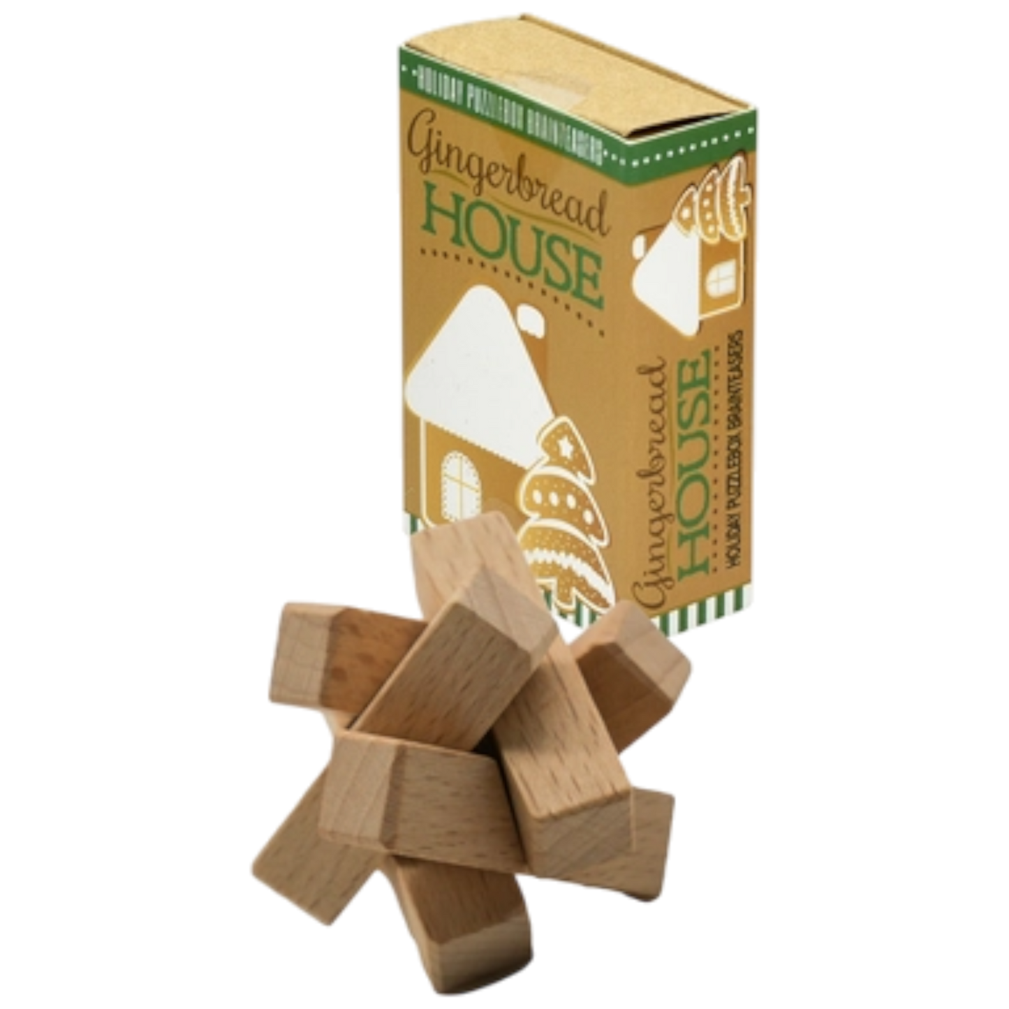 Holiday Puzzlebox Brainteaser - Gingerbread House