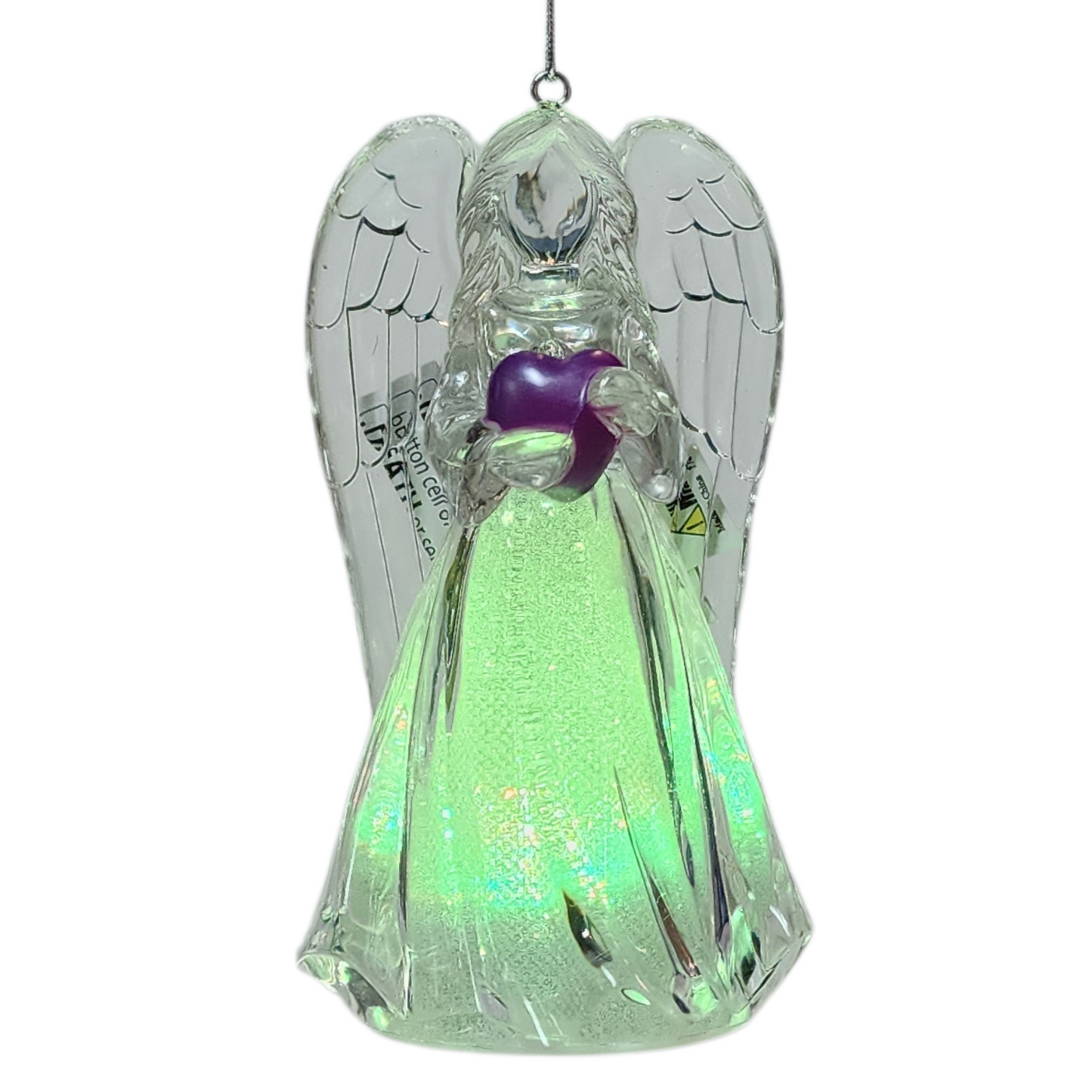 Birthstone Lighted Angel Ornament -