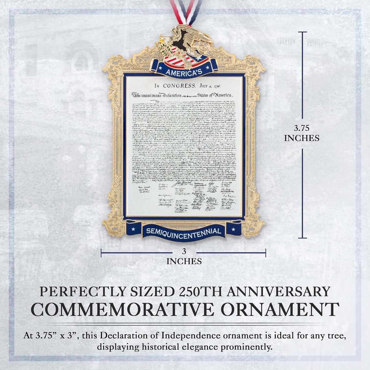 Official Commemorative Ornament of America’s 250th Anniversary - 2026 White House Christmas Collection