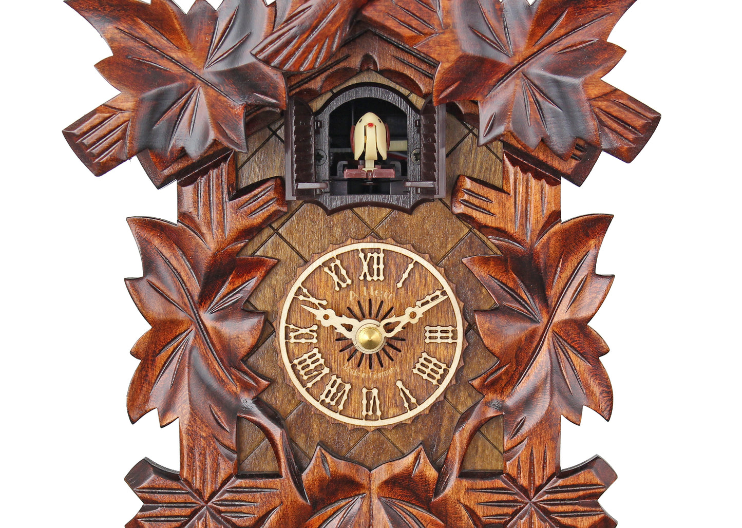 Traditional Vine Leaves - HerrZeit by Adolf Herr Cuckoo Clock