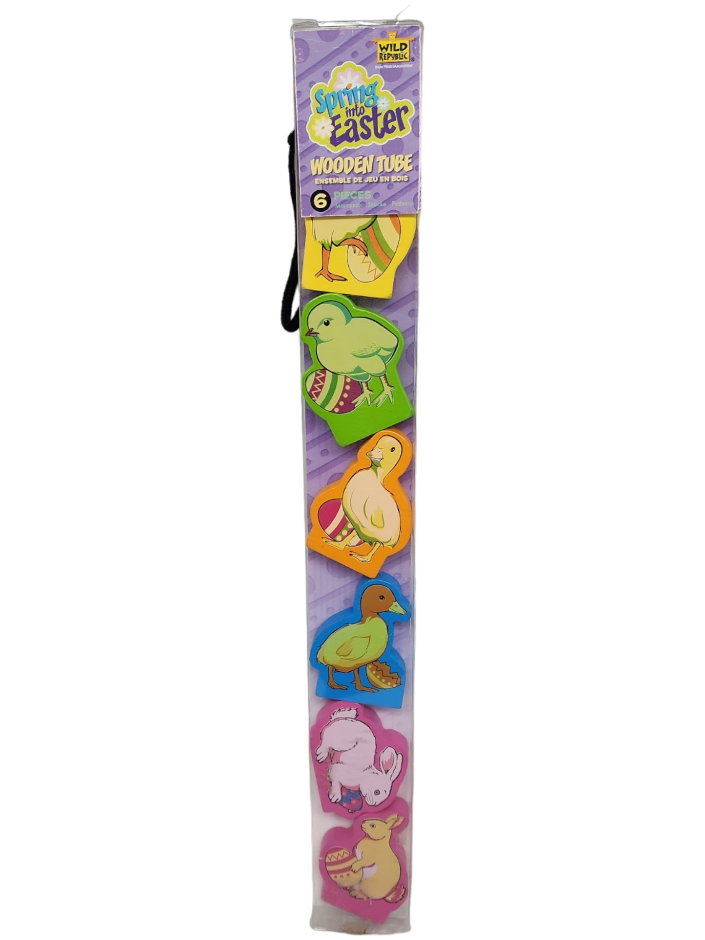 Tube Of Wood Animals