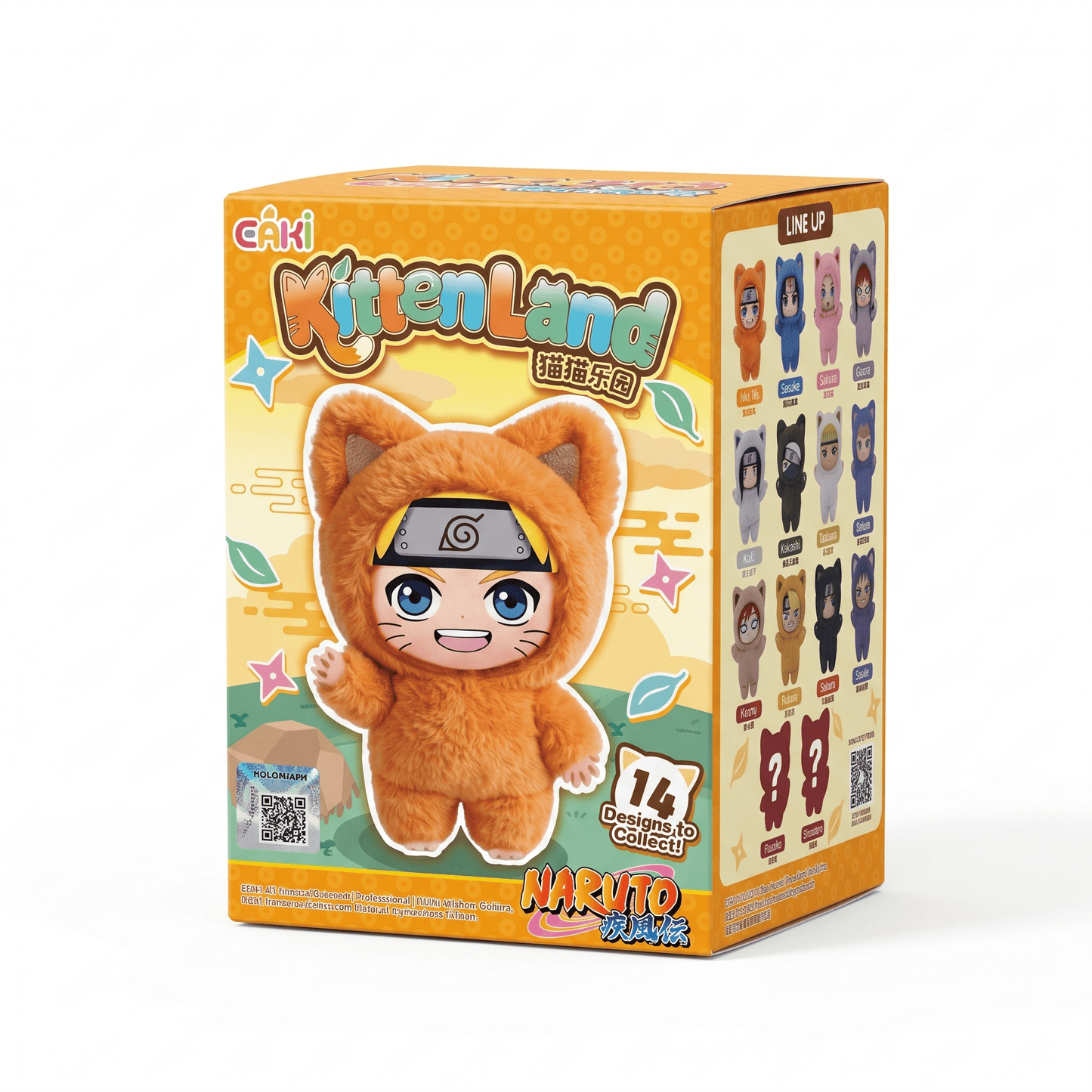 EAKI Naruto Shippuden Kitten Land Series Blind Box Plush Collection