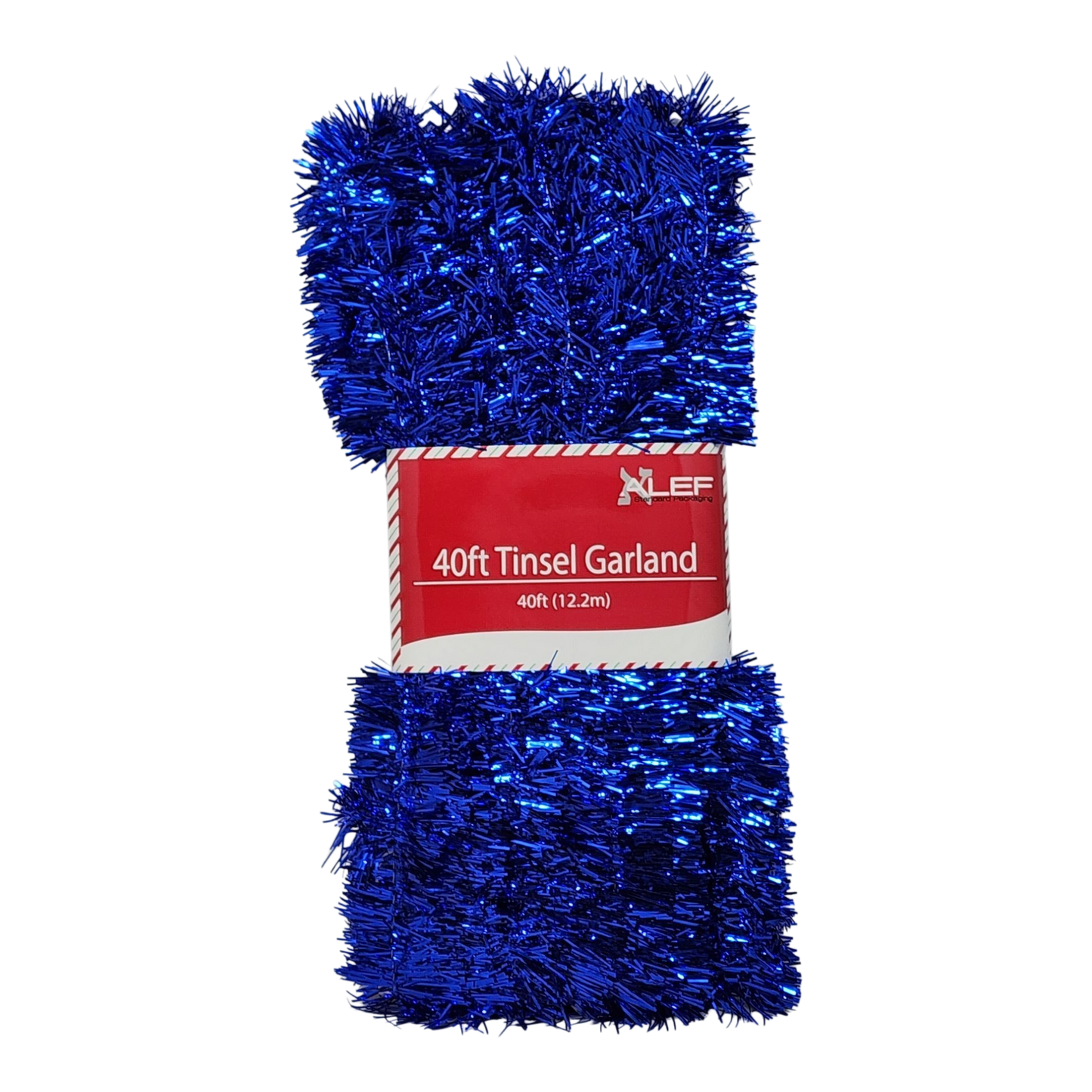 40 Feet Metallic Tinsel Garland - Blue