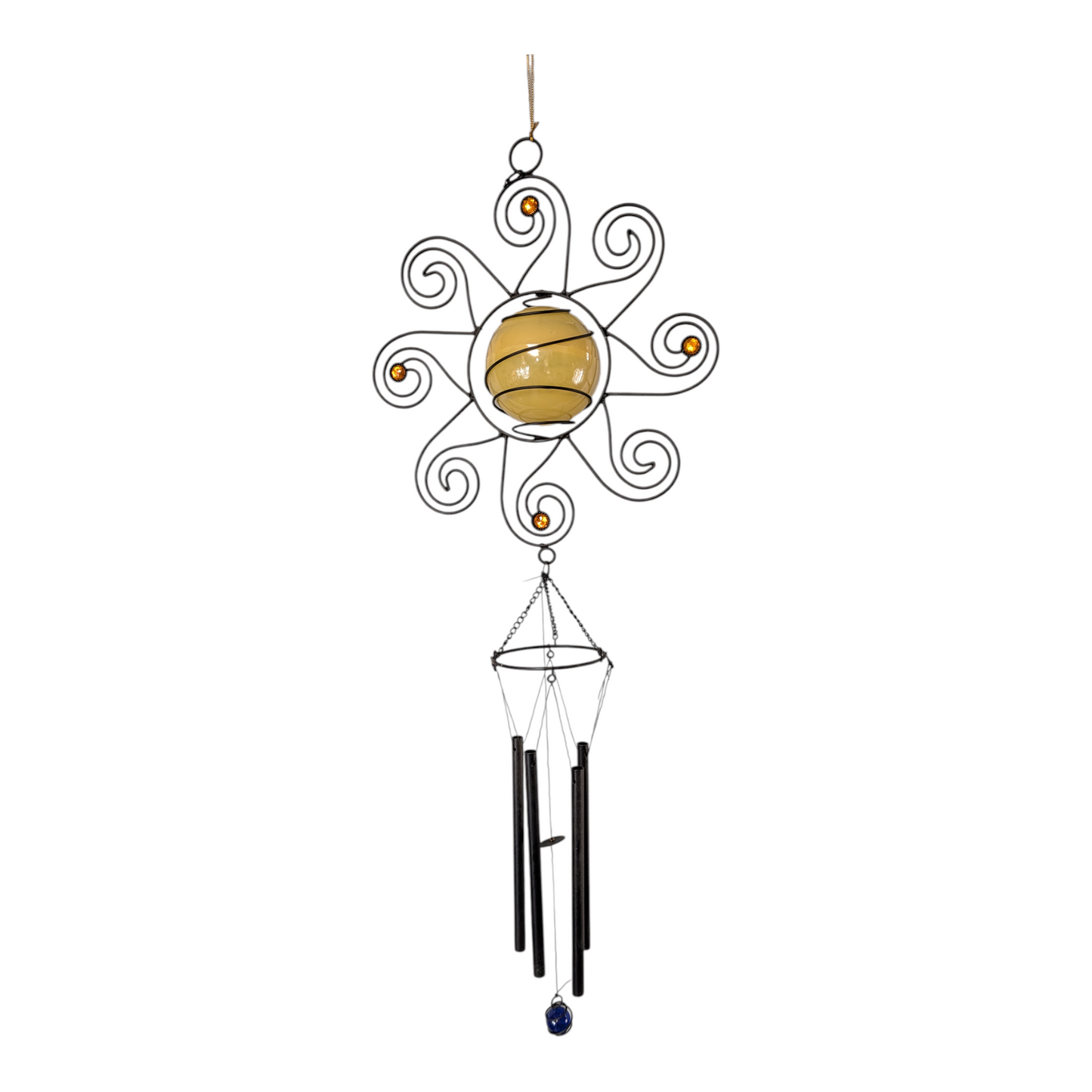 Solar LED Lighted Wind Chime - Sun