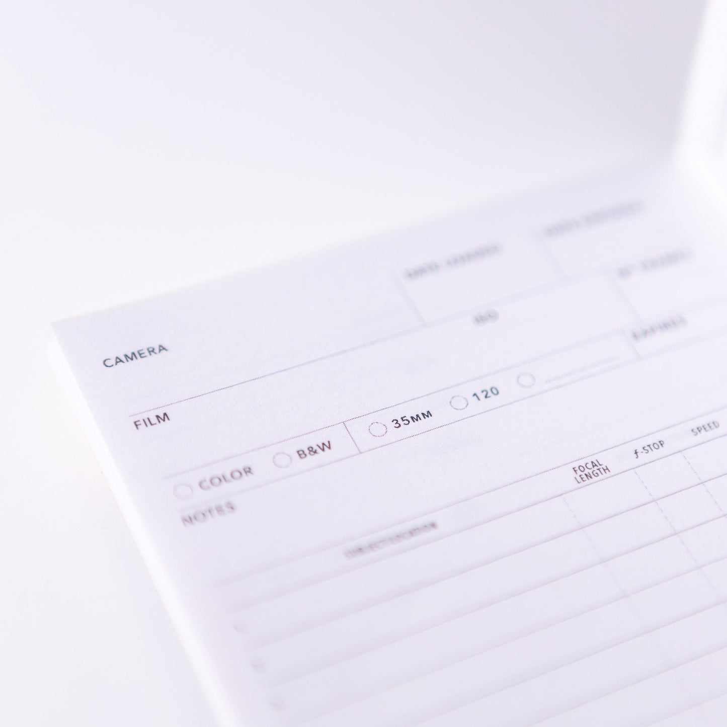 Film Photography Log | 35mm & 120 Film Logbook | WRKBKS