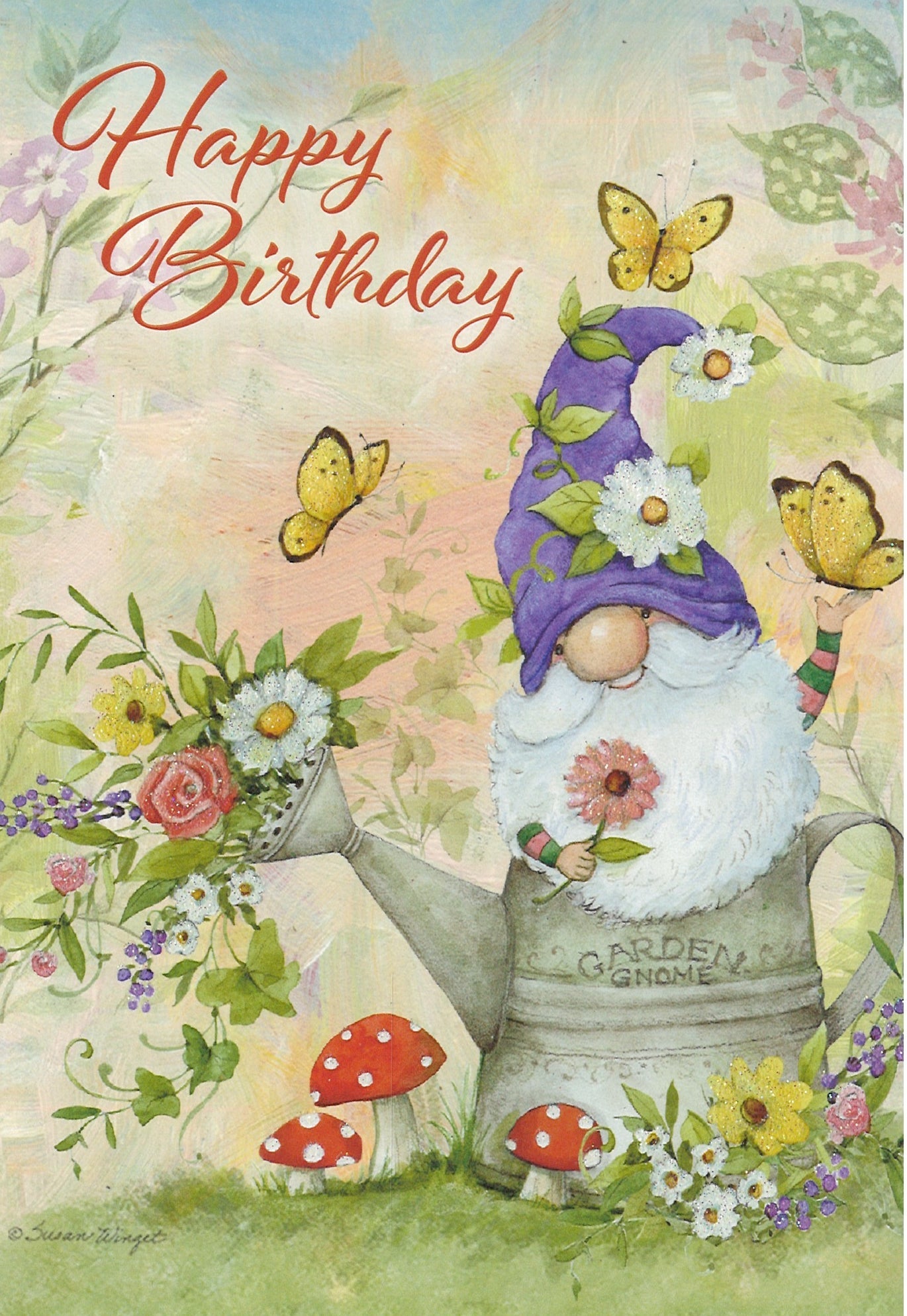 Garden Gnome Birthday Card  - Birthday Card