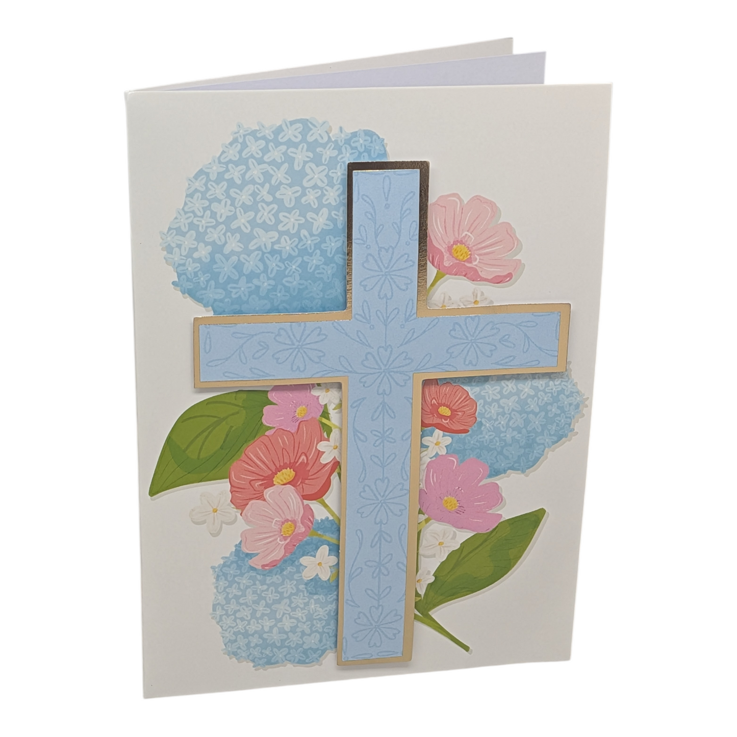 Floral Cross Easter Card