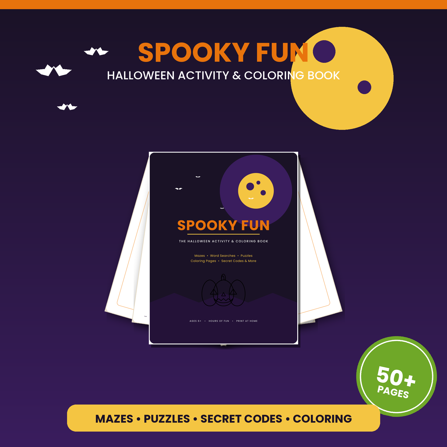 SPOOKY FUN THE HALLOWEEN ACTIVITY & COLORING BOOK