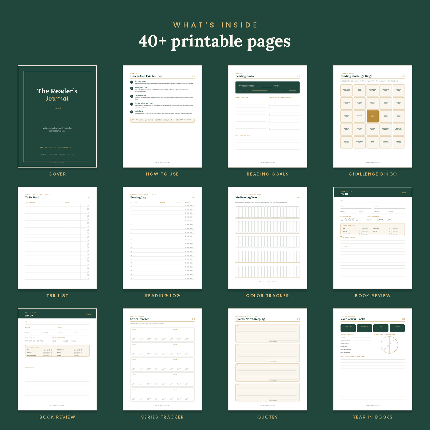The Readers Journal (Printable)