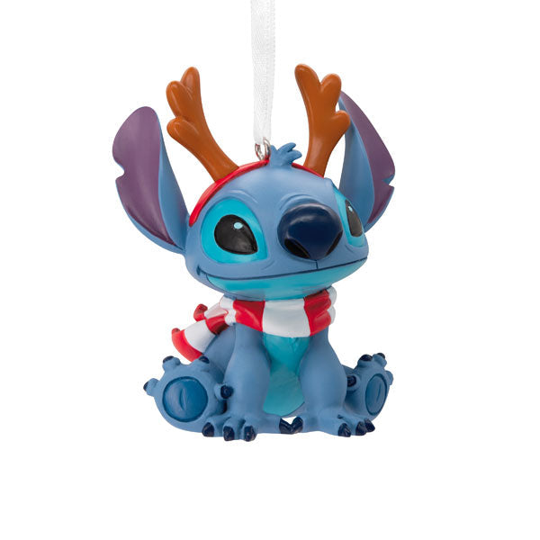 Disney Stitch Reindeer Christmas Ornament