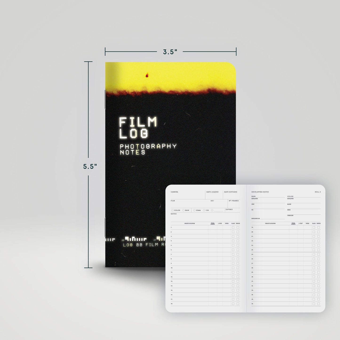 Film Photography Log | 35mm & 120 Film Logbook | WRKBKS