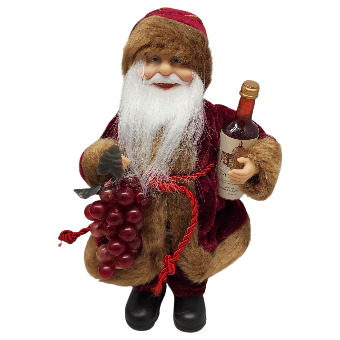 Vintner Santa Figurine Ornament - 9 inches