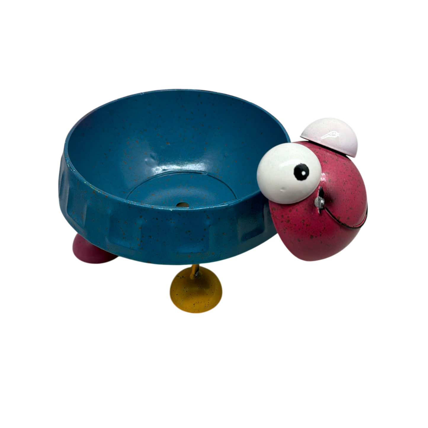 Turtle  Planter Stand - Blue Base