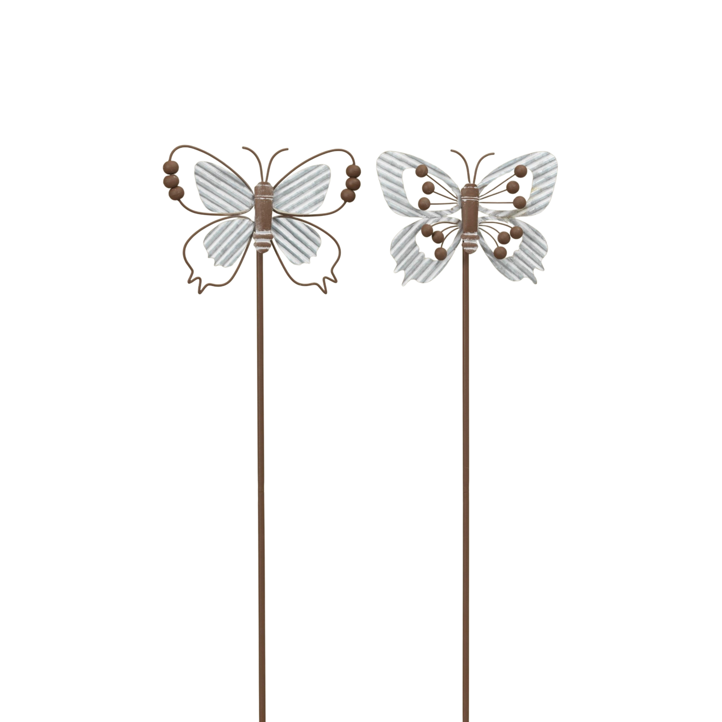 Corrugated Metal Butterfly Garden Stake -