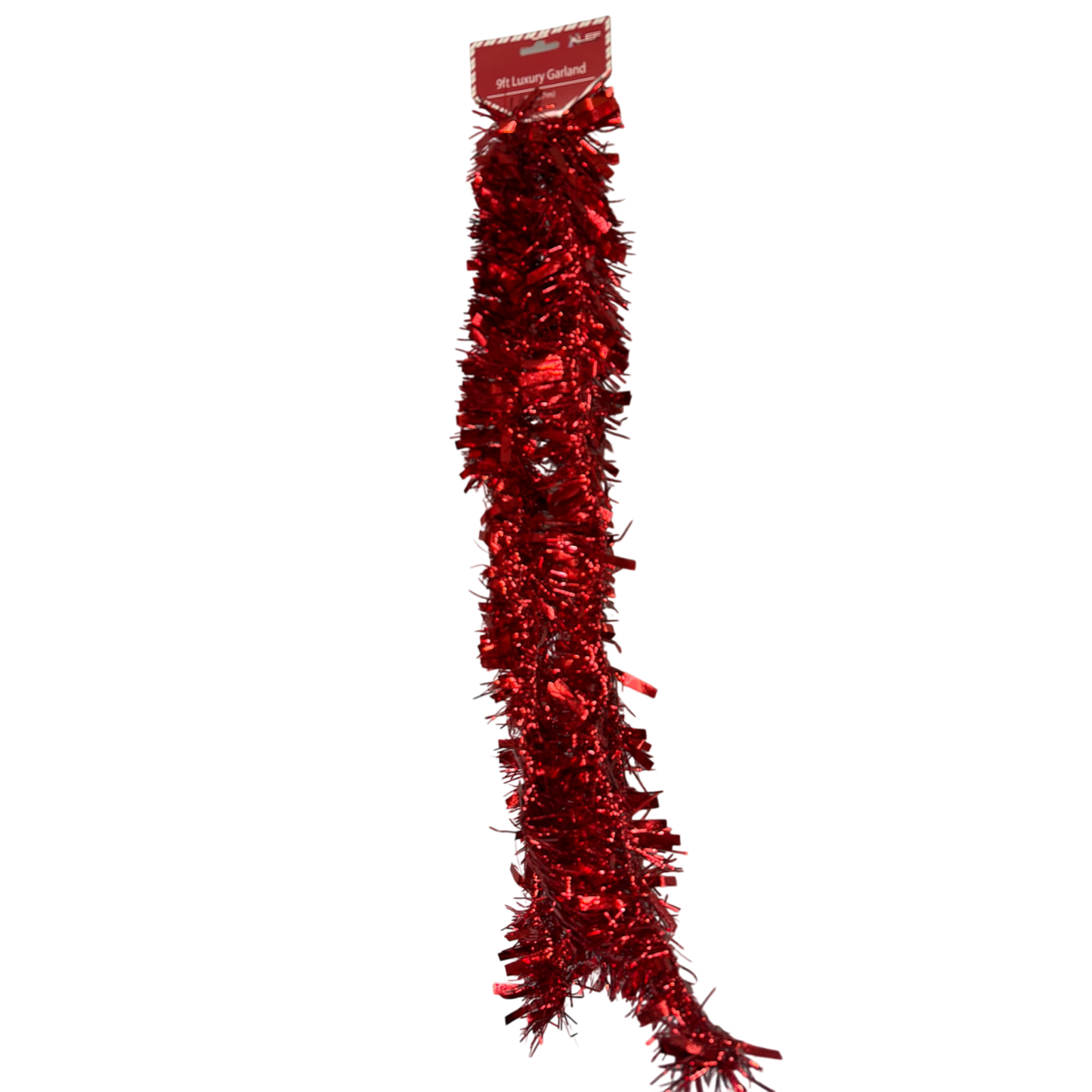 9 Foot Luxury Garland - Red