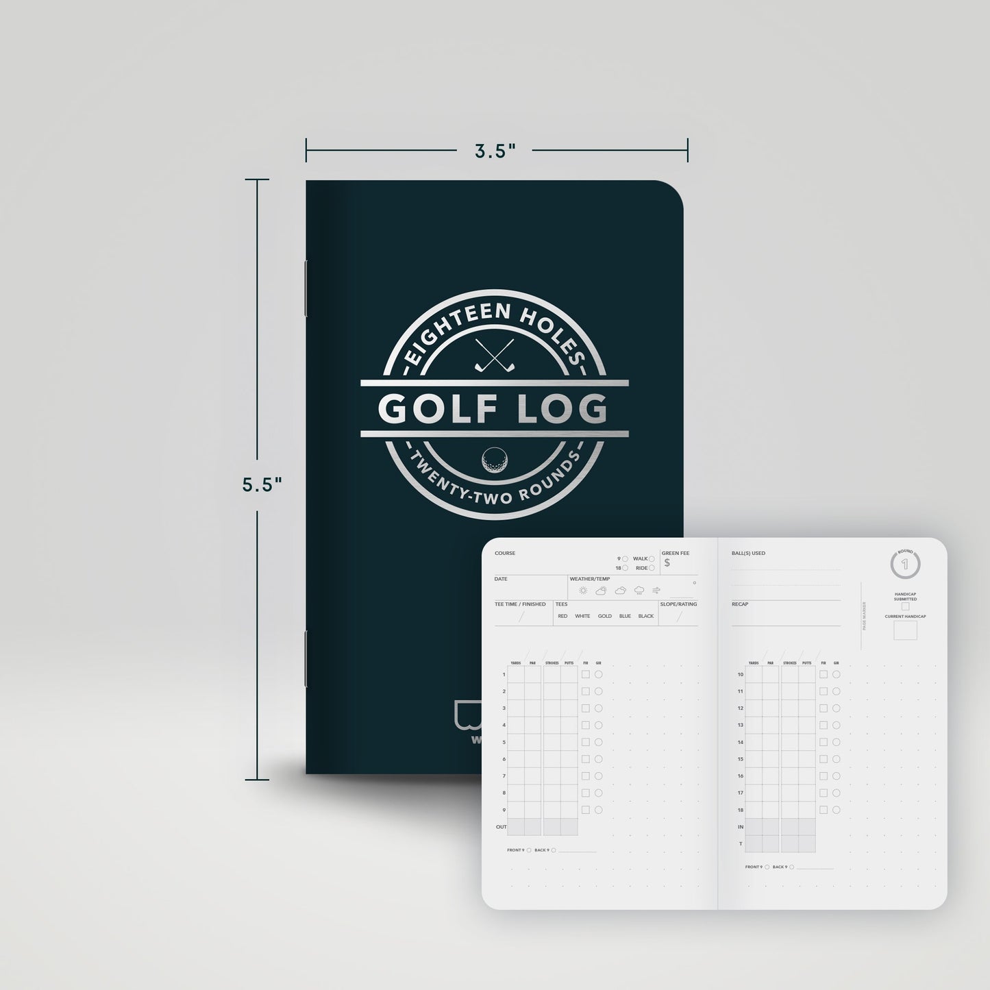 Pocket Golf Log Book | Track Scores & Stats