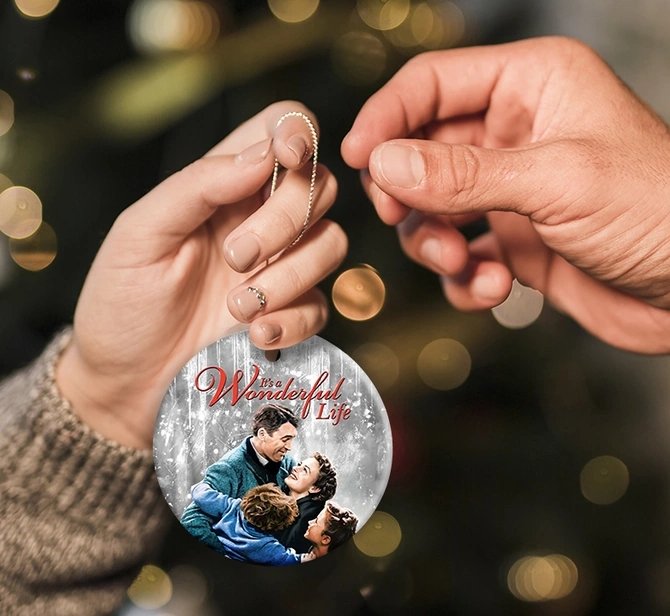 It's A Wonderful Life Ornament, Vintage Movie Christmas