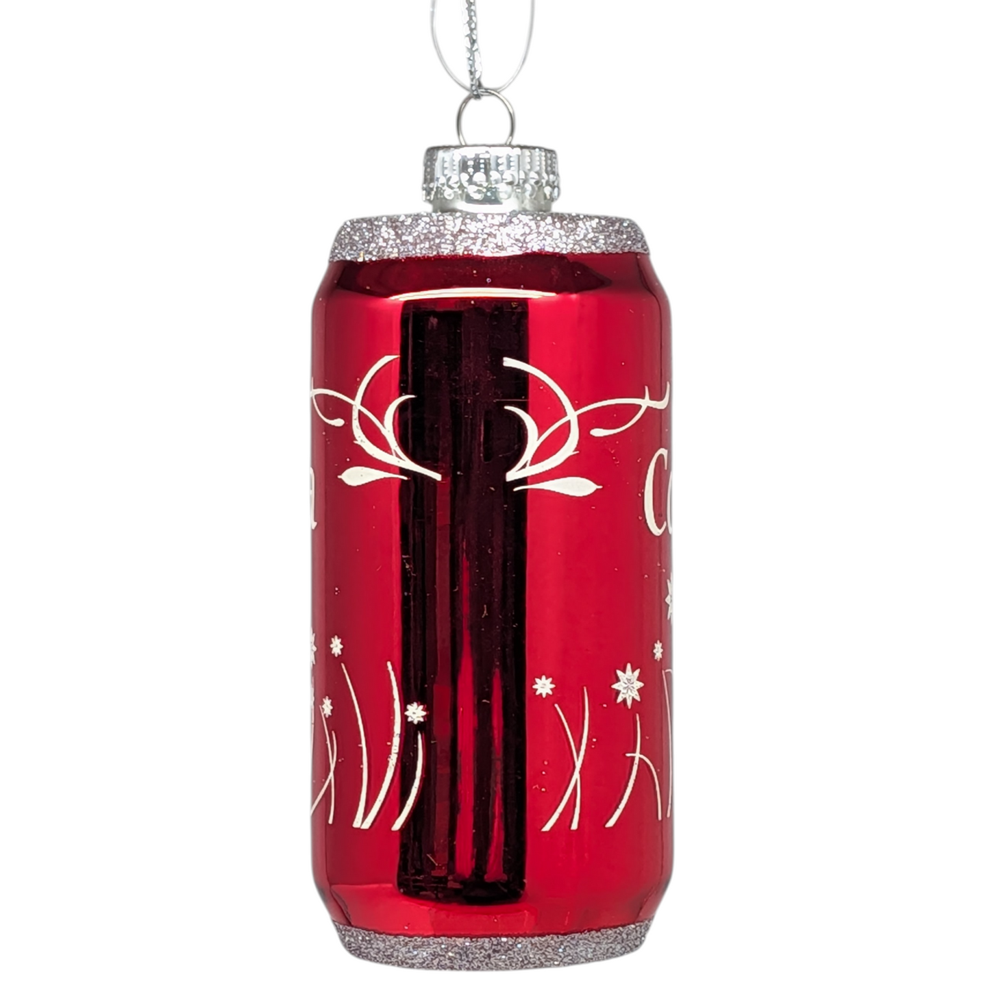 Cola Can Glass Ornament