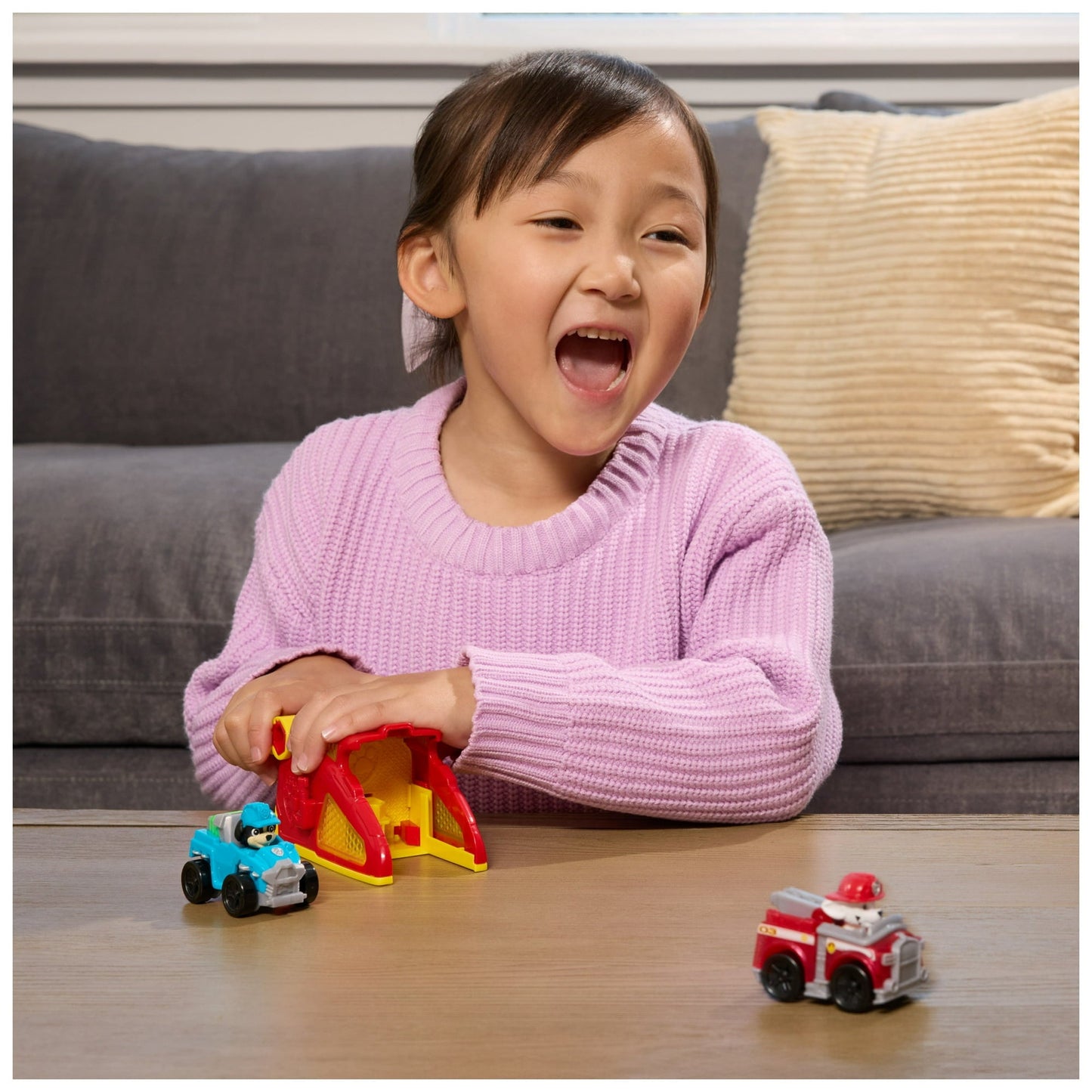 PAW Patrol Marshall Pup Squad Launcher with Rex Racer
