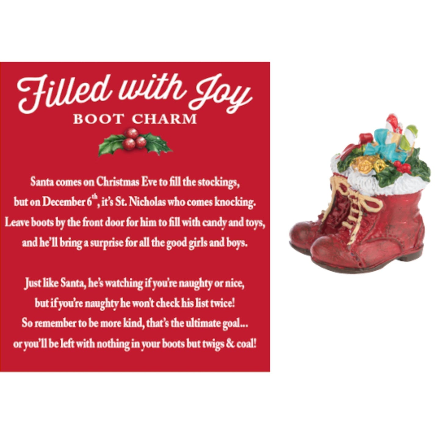 Filled with Joy Boot Charm