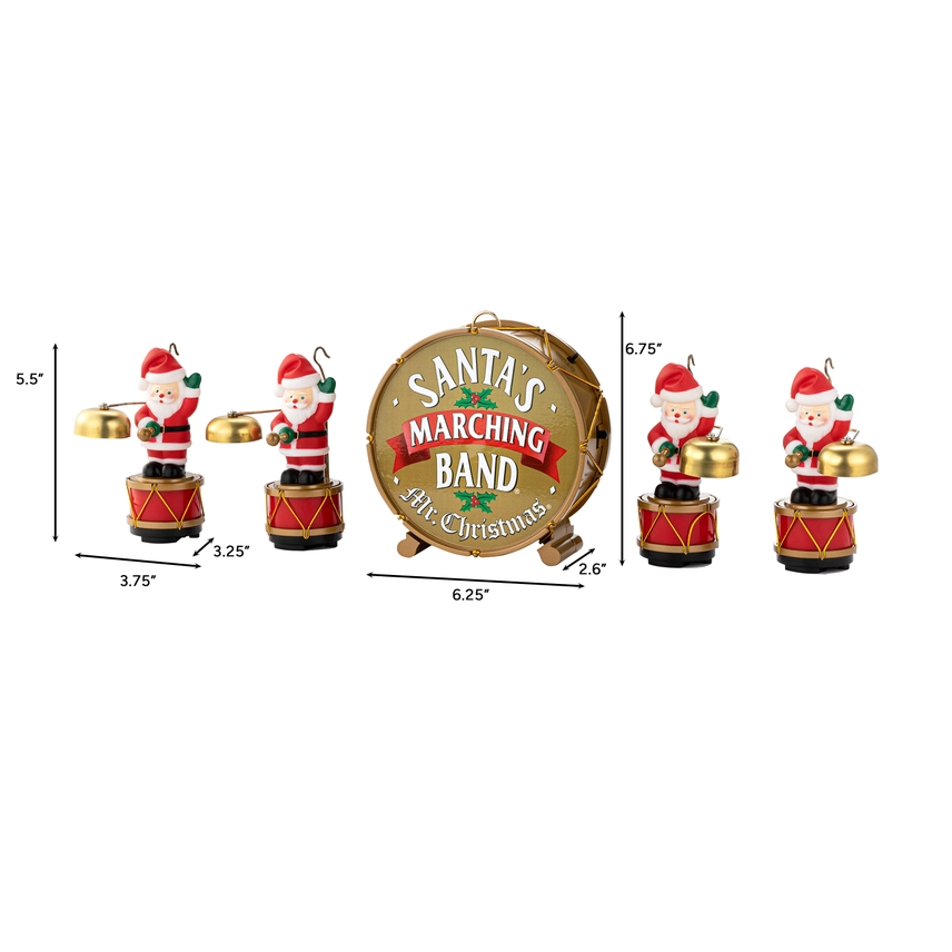 Animated Santa's Marching Band
