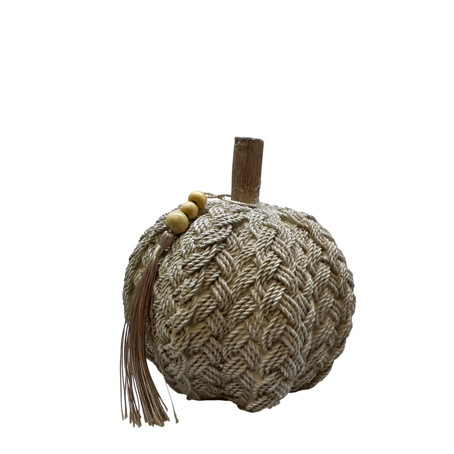 Natural Braided Harvest Pumpkin