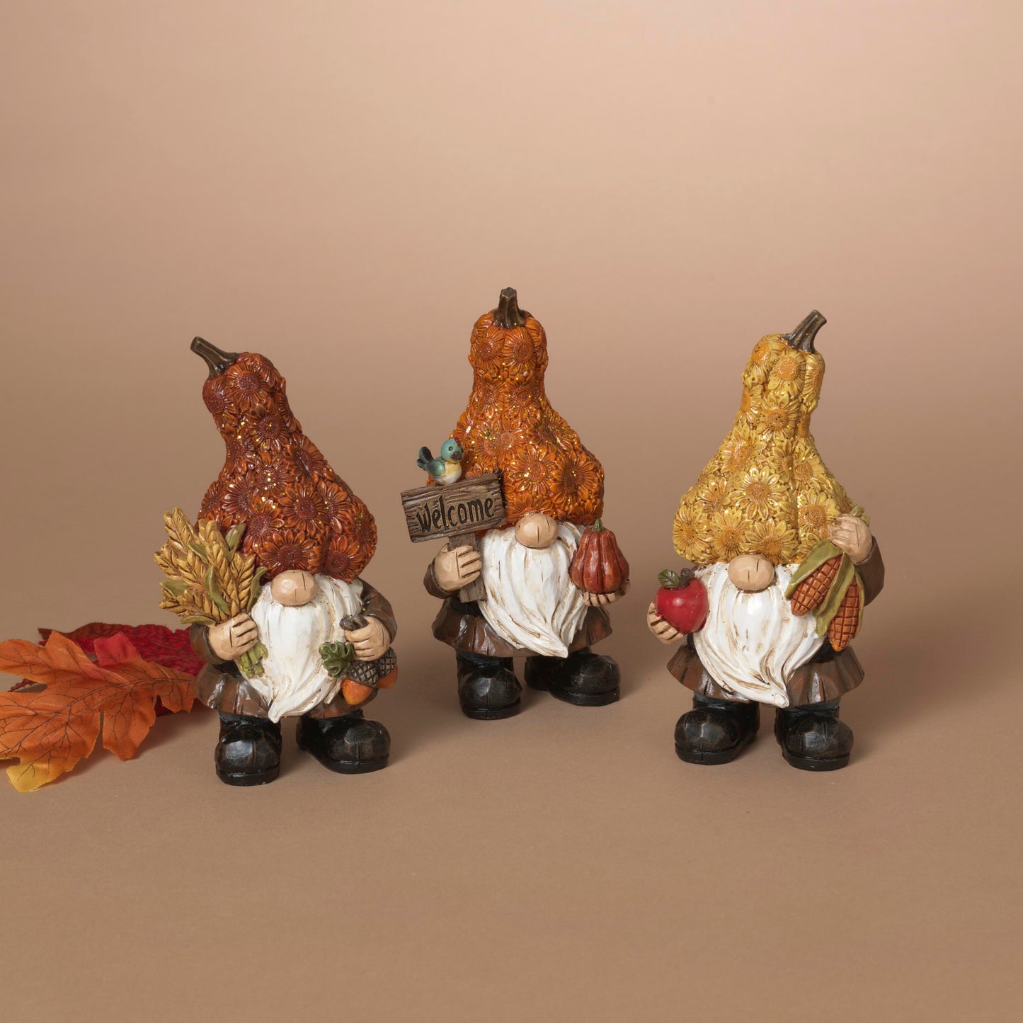 Harvest Sunflower Gnome Figurine -