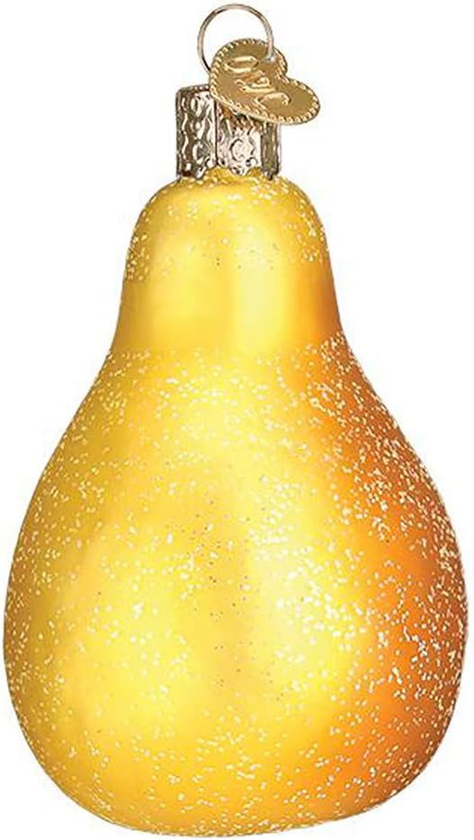 Partridge in a Pear Glass Ornament