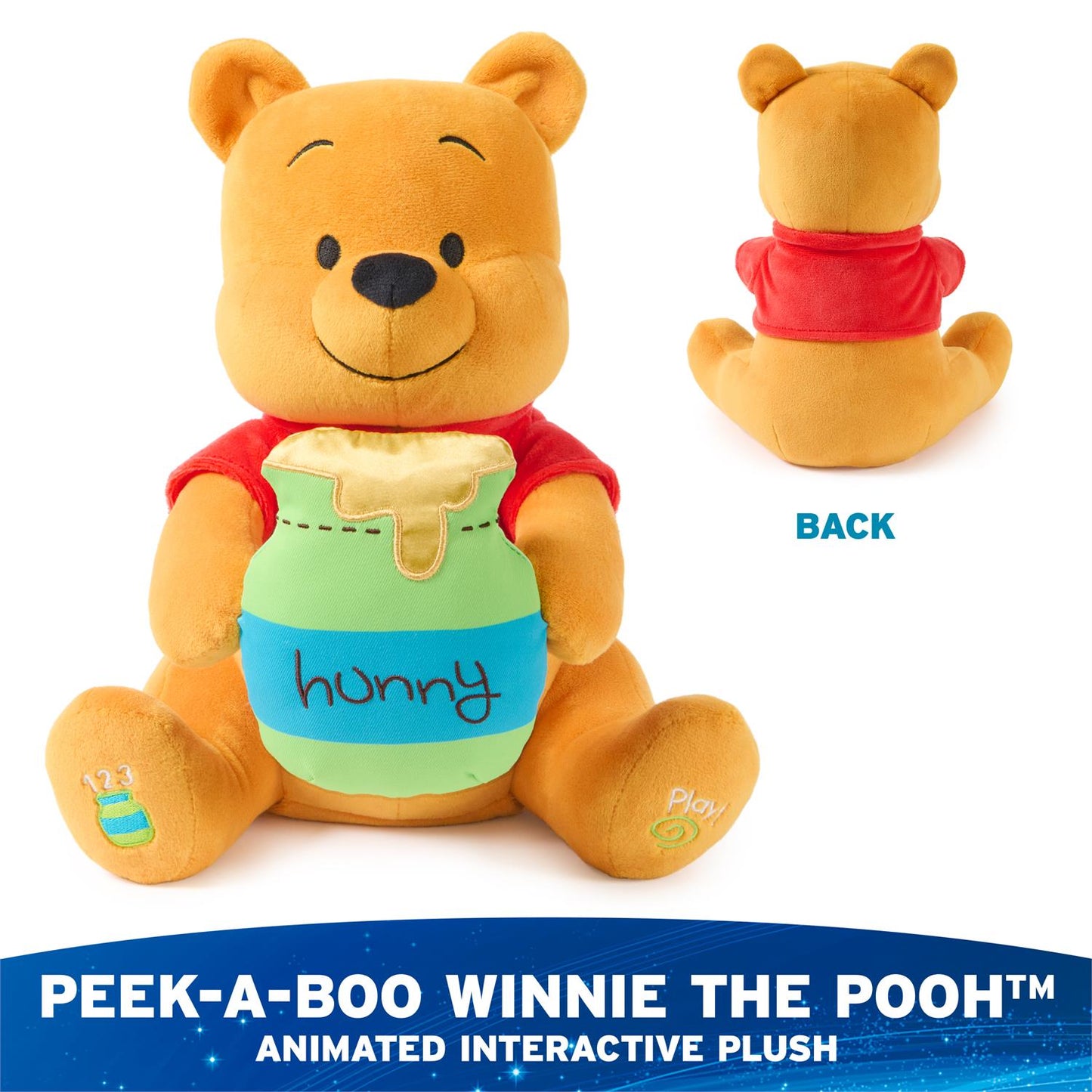 Peek-a-Boo Winnie the Pooh Animated Plush