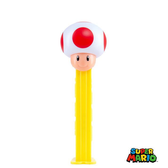Pez Nintendo Dispenser with 3 Candy Rolls - Toad