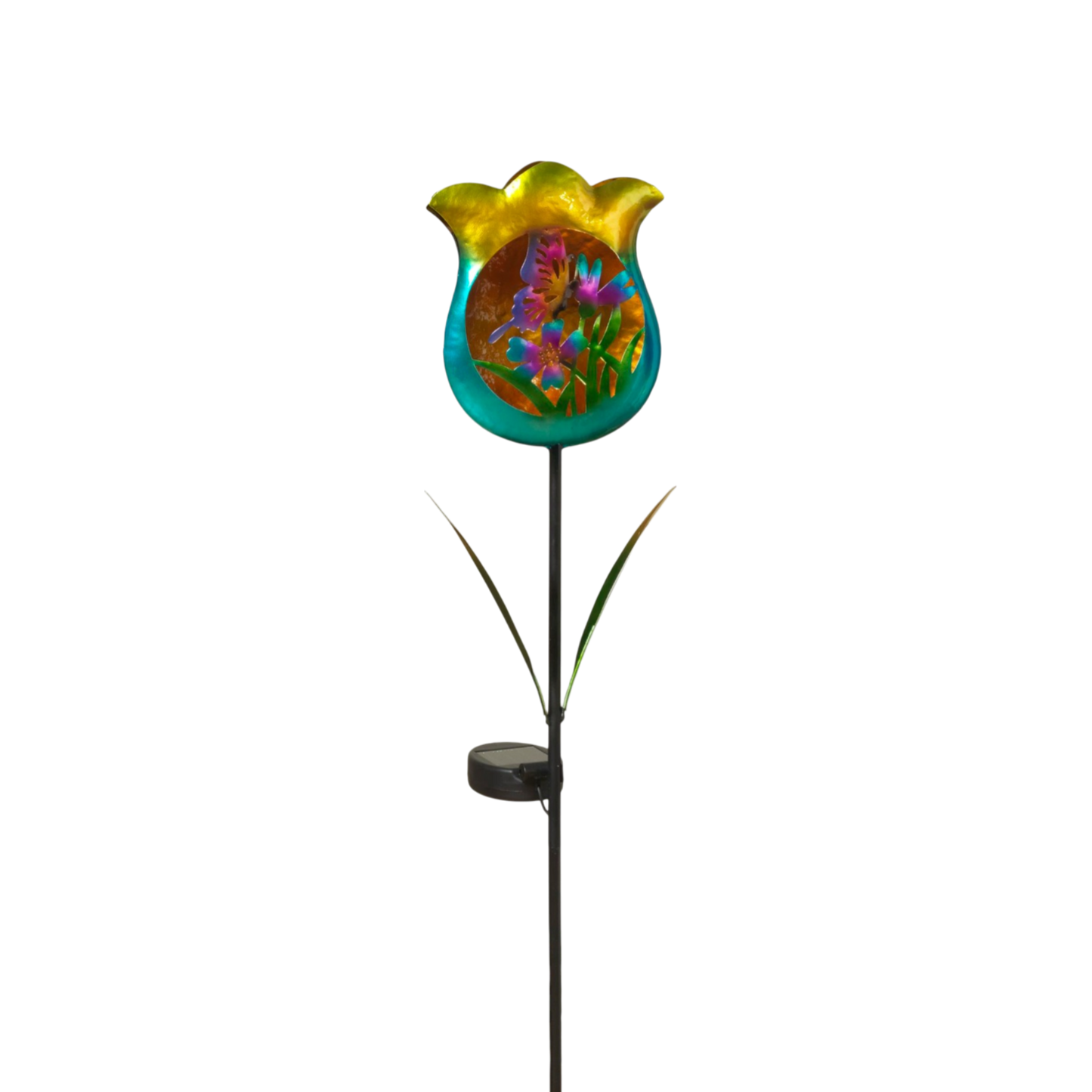 Solar-Powered Tulip Garden Stake -
