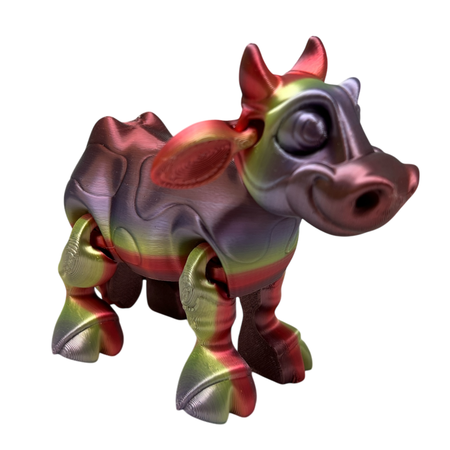 Daisy The Dairy Cow  - Rainbow Color