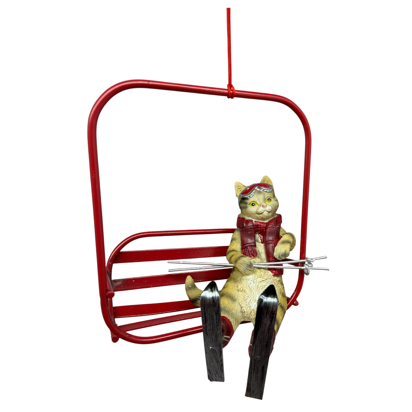 Cat Ski Lift Ornament